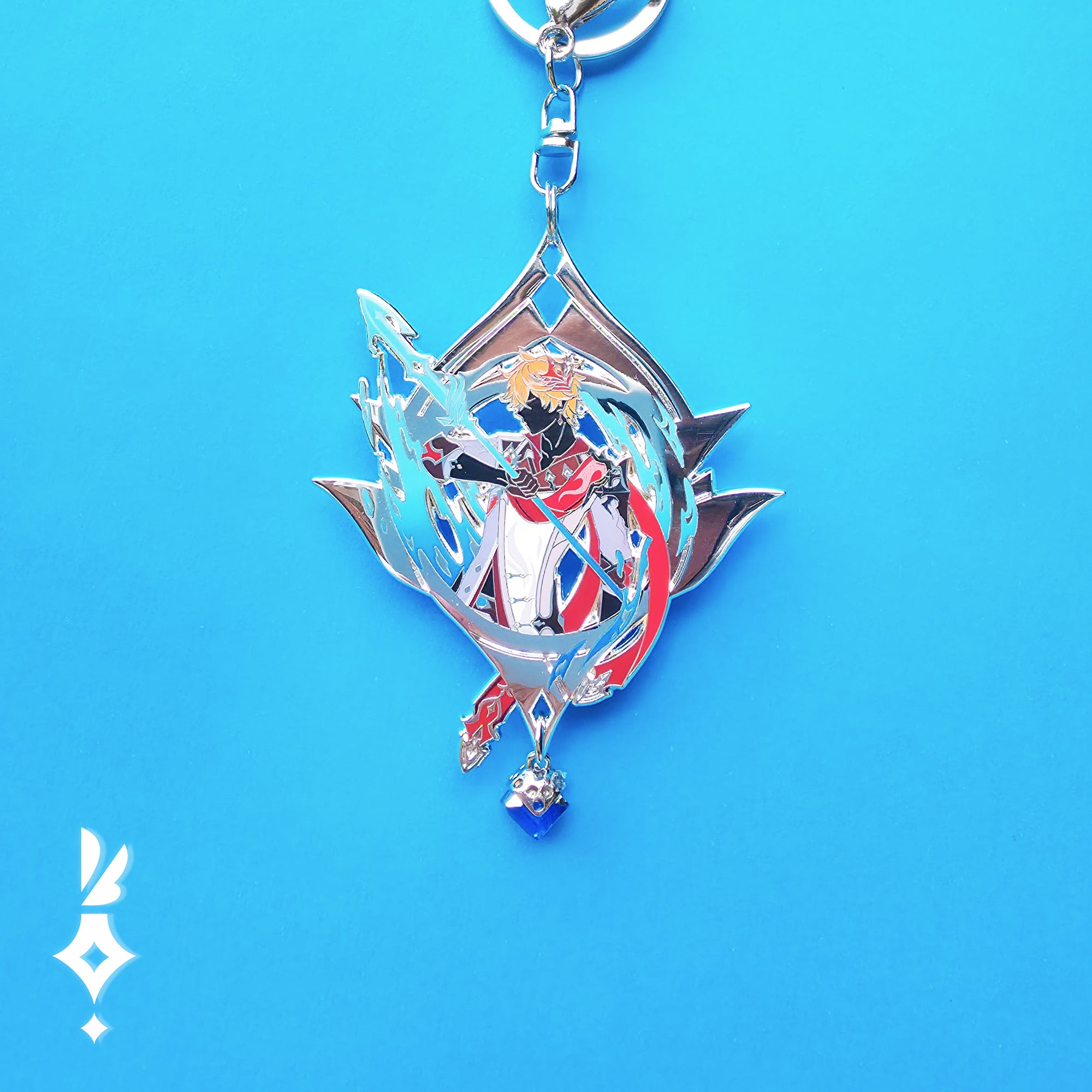 Genshin・Tartaglia/Childe Vision Pin Keychain