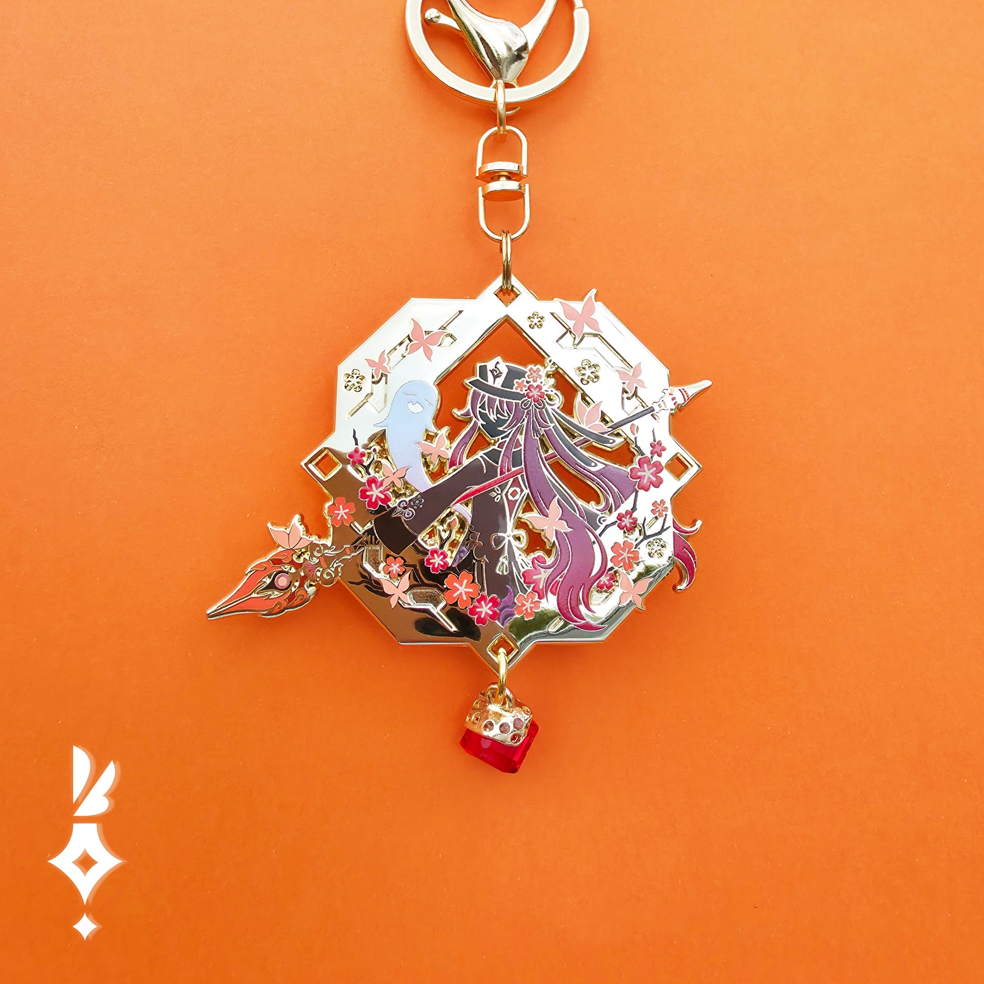 Genshin・Hu Tao Vision Pin Keychain