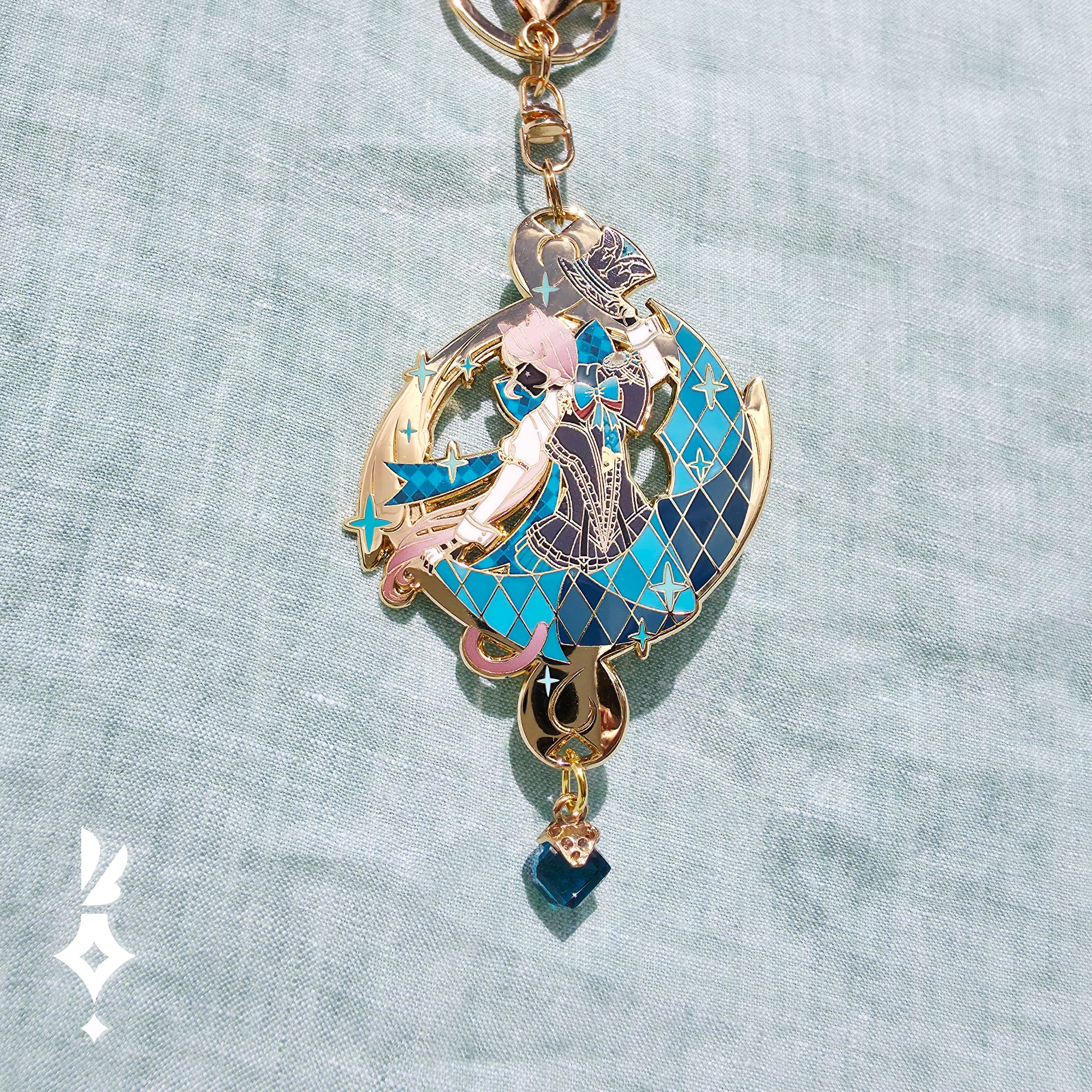 Genshin・Lynette Vision Pin Keychain