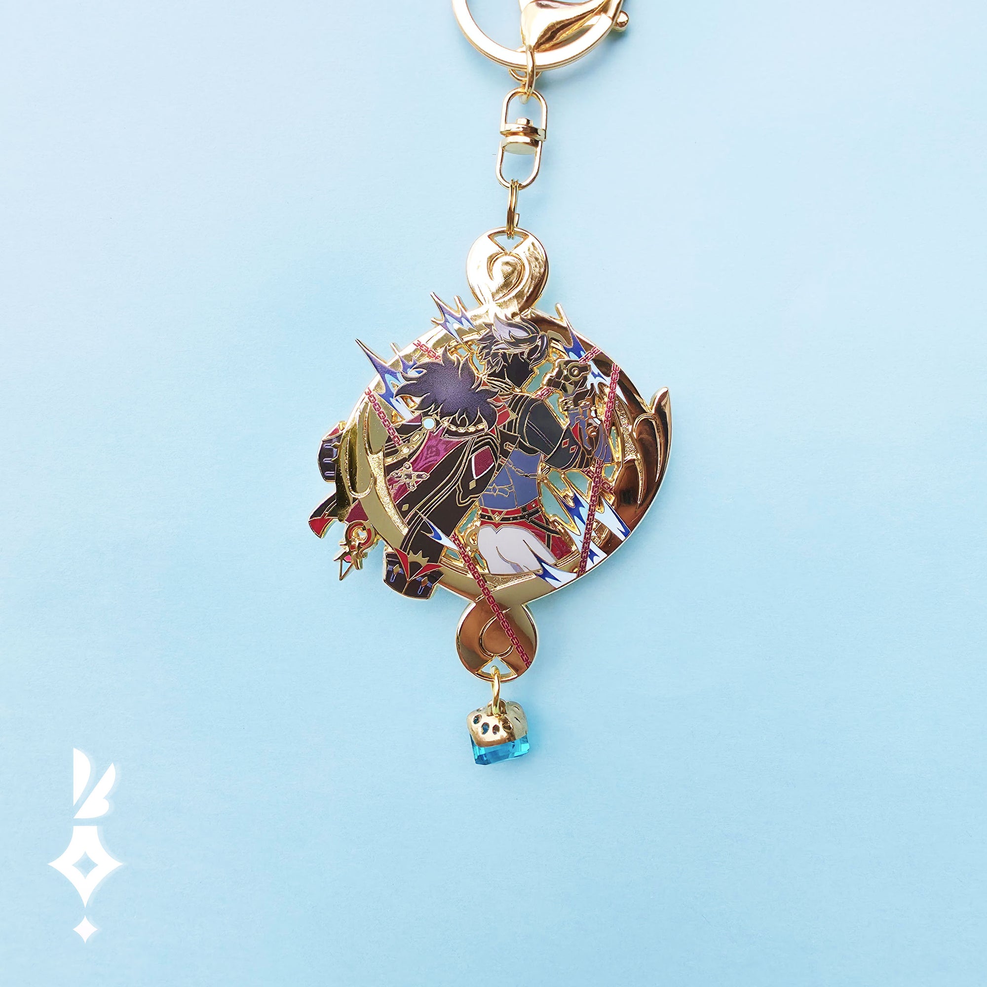 Genshin・Wriothesley Vision Pin Keychain