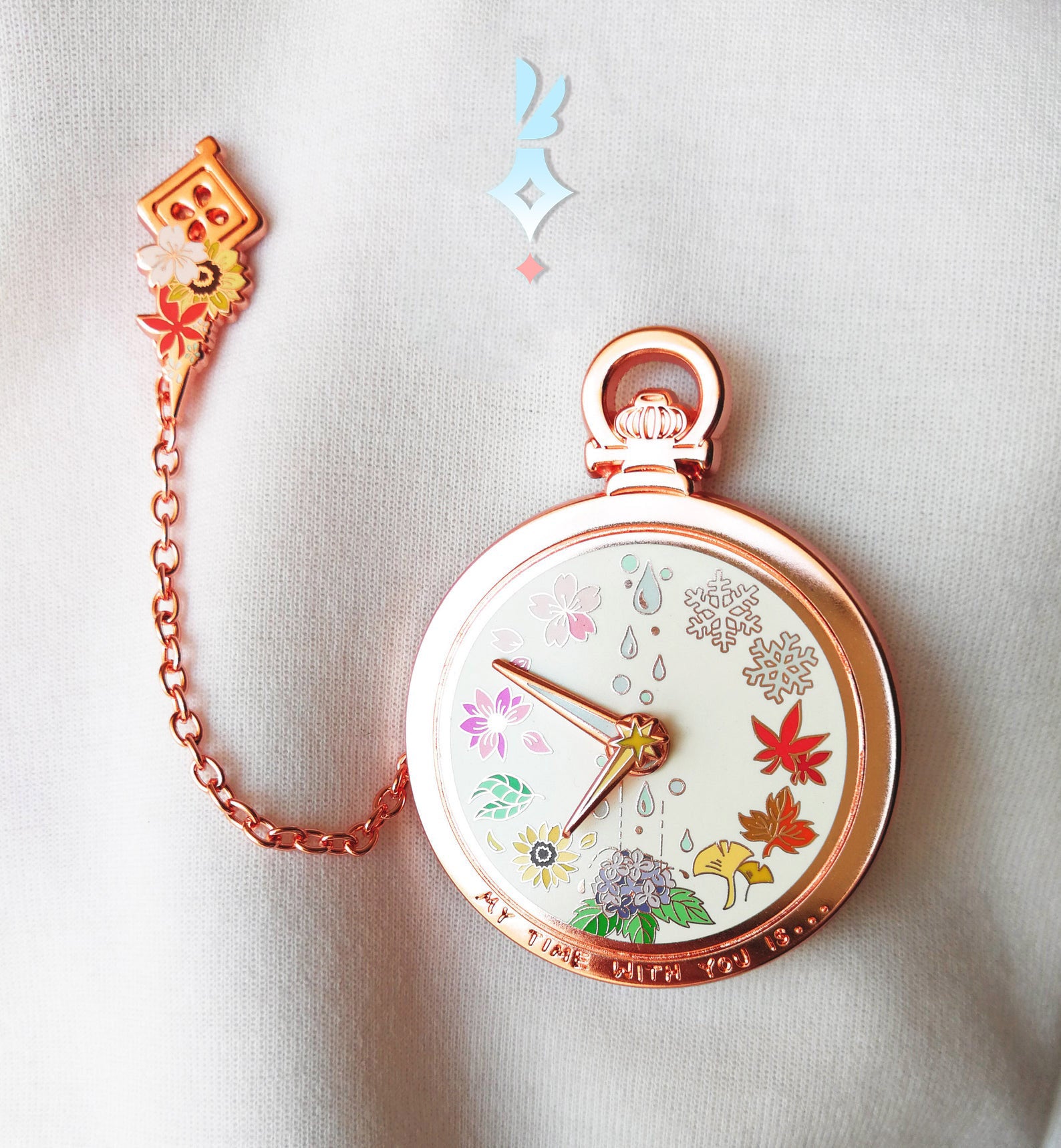 Time of the Seasons Spinning Pin