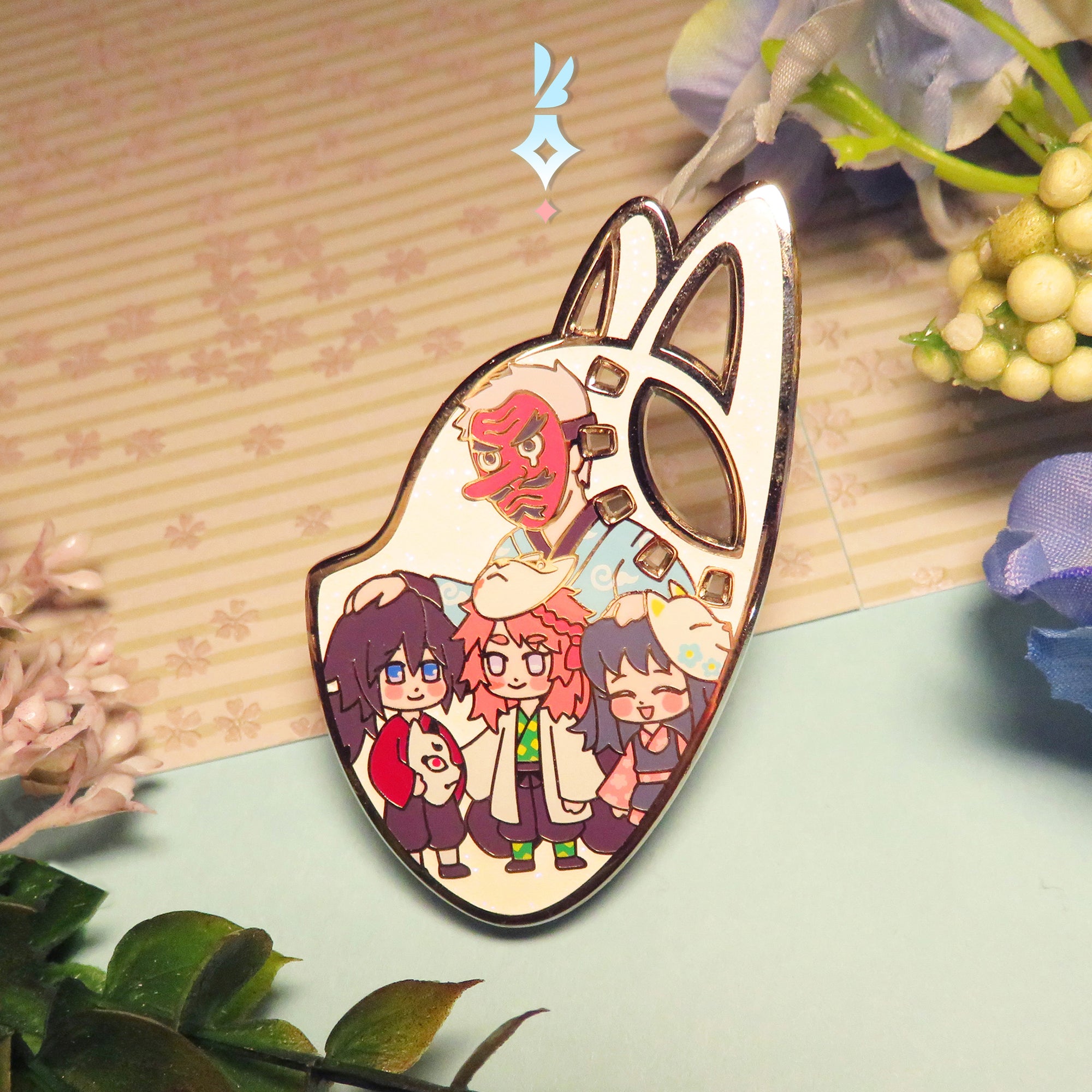 Urokodaki & Kids Pin・FREEBIE INCLUDED